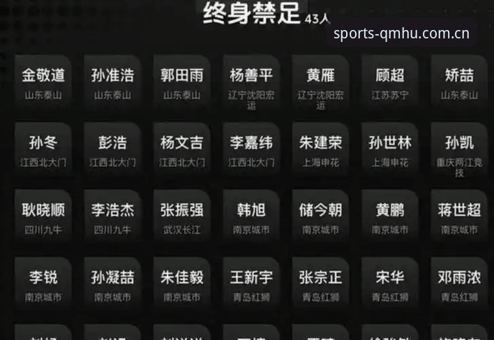 足协第三批禁足名单为何如此严厉？65名从业者被罚，球盟会体育带你深度解析